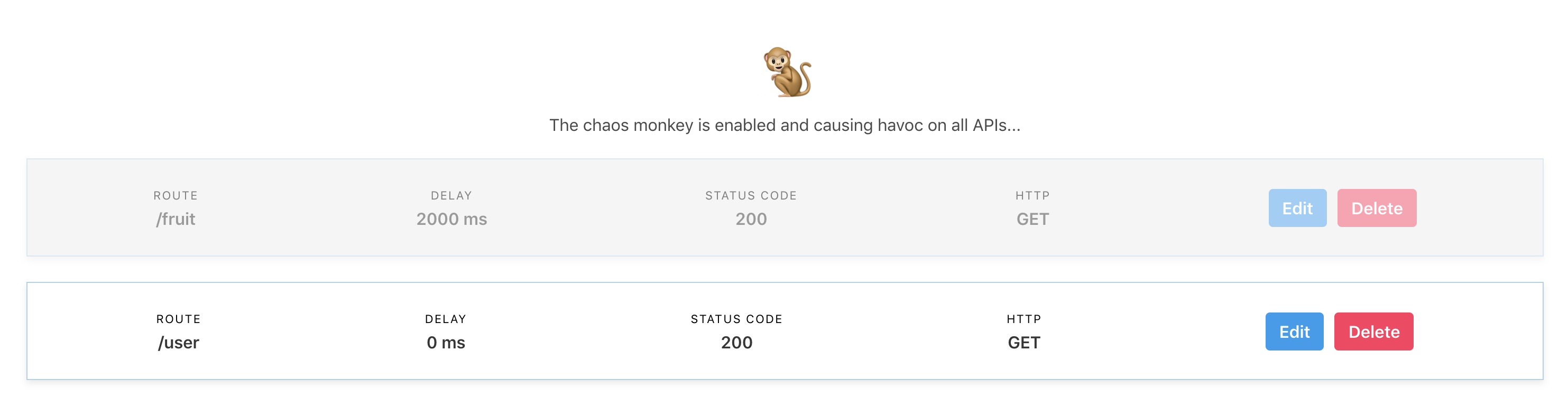 Monkey feature UI